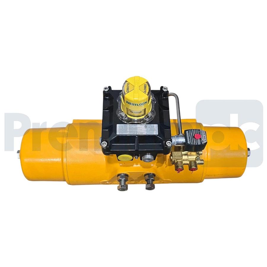 Hytork XL1127U-S60-SCW-Y00 Actuator w/Westlock AccuTrak 2000 Series Positioner