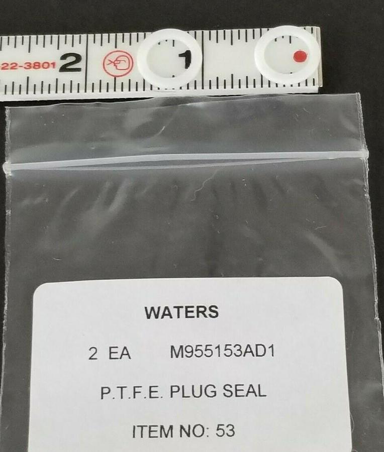 Used LOT OF 2 WATERS M955153AD1 P.T.F.E PLUG SEALS