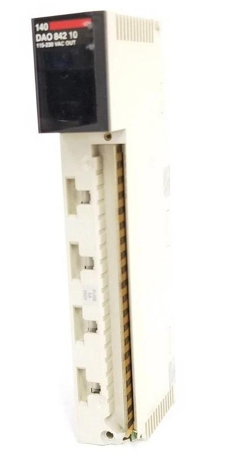 Used AEG SCHNEIDER AUTOMATION 140DAO84210 OUTPUT MODULE REV. 1.02 (FOR PARTS)
