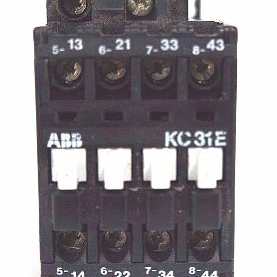 Used ABB KC31E CONTACTOR RELAY 10A 600V 24VDC COIL