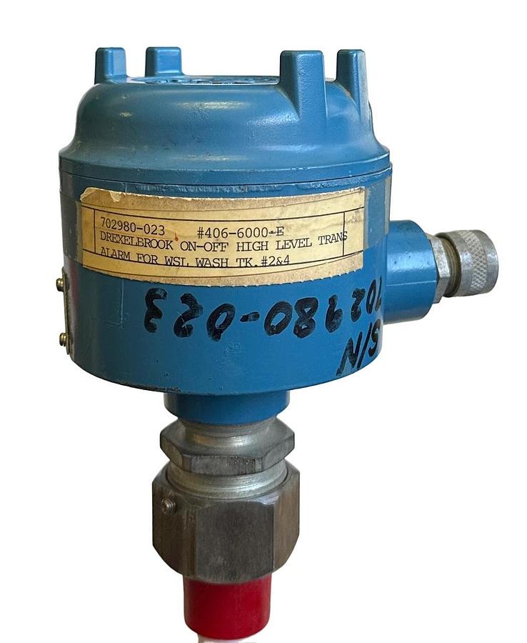 Used DREXELBROOK 406-6000-E / 4066000E ON-OFF HIGH LEVEL TRANSMITTER SERIES 406-6000