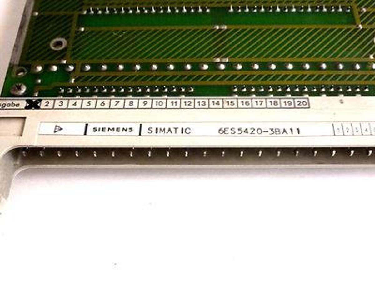 Used SIEMENS 6ES5420-3BA11 SIMATIC S5 INPUT BOARD 6ES54203BA11