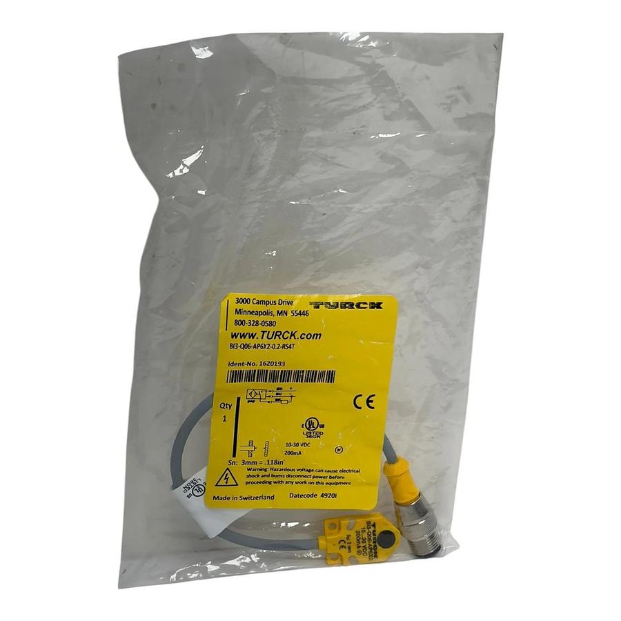 Used Turck BI3-Q06-AP6X2-0.2-RS4T Inductive Proximity Sensor Switch 1620193  -  NSFS