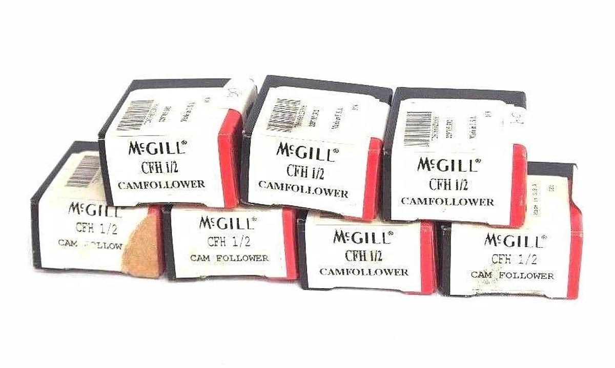Used LOT OF 7 NIB MCGILL CFH-1/2 CAM FOLLOWER STUDS 1/2" CFH1/2
