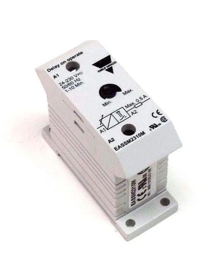 Used LOT OF 5 CARLO GAVAZZI EAS-S-M23-10M MINI E-TIMER 24-230V, 1-10 MIN, EASSM2310M