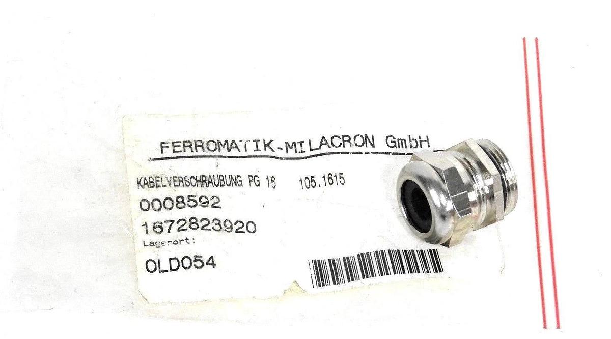 BAG OF 5 FERROMATIK-MILACRON 008592 CABLE CONNECTORS PG 16, 105.1615, 1672823920
