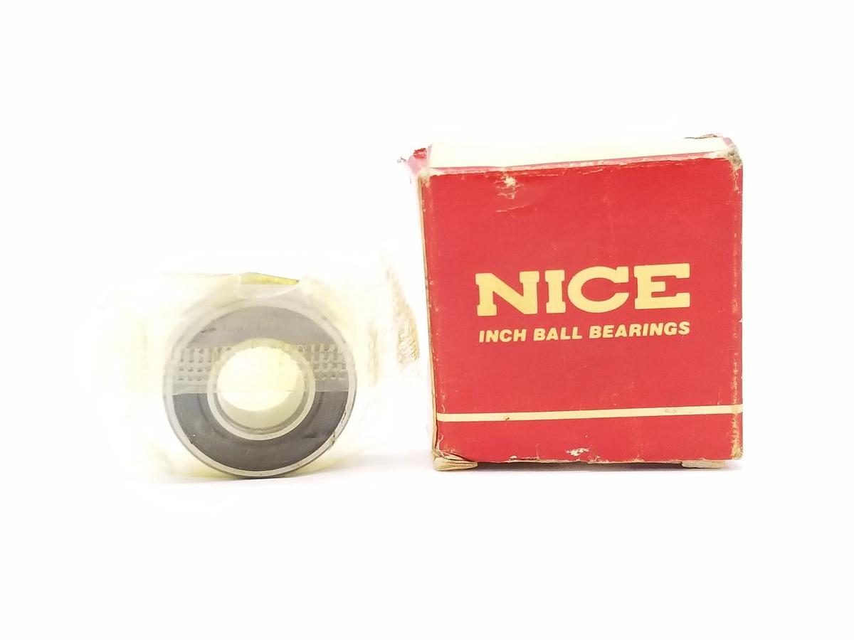 Used NIB NICE 1616DCTN BEARING SINGLE ROW 1/2IN ID 1 1/8IN OD 3/8IN WIDE, 1616-DCTN