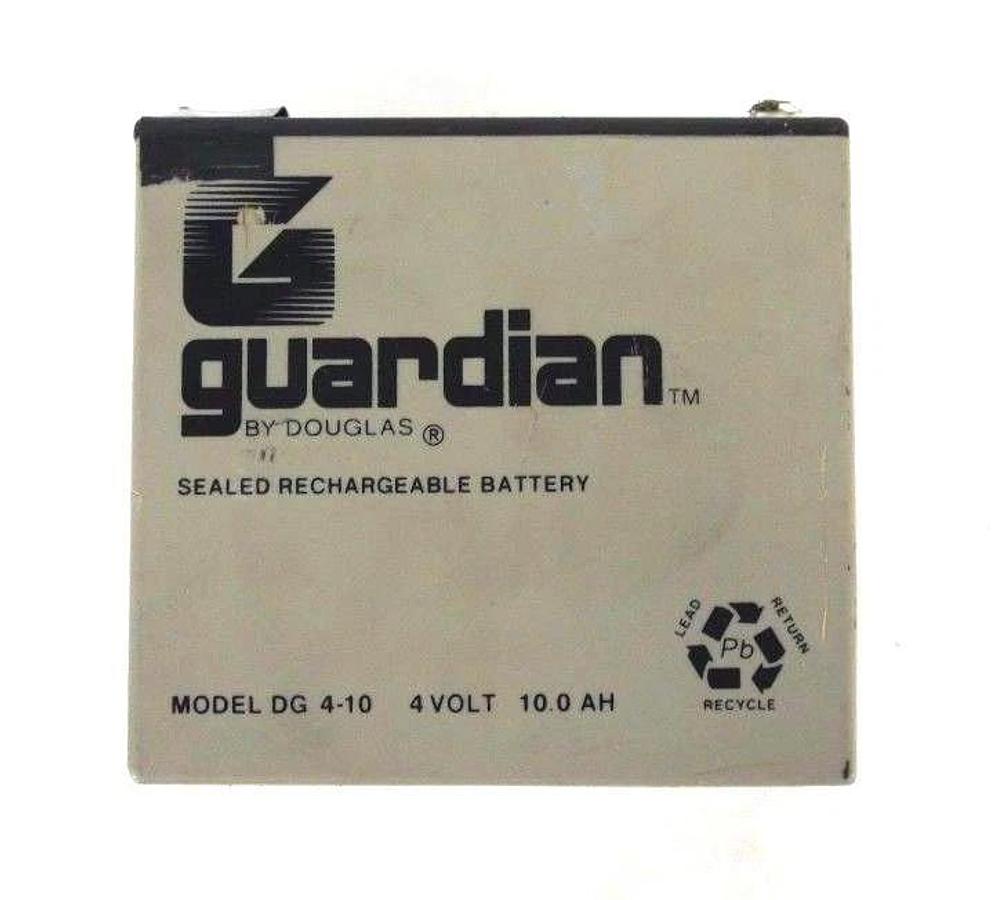 Used GUARDIAN BY DOUGLAS MODEL: DG 410 SEALED RECHARGEABLE BATTERY 4VOLT 10.0AH
