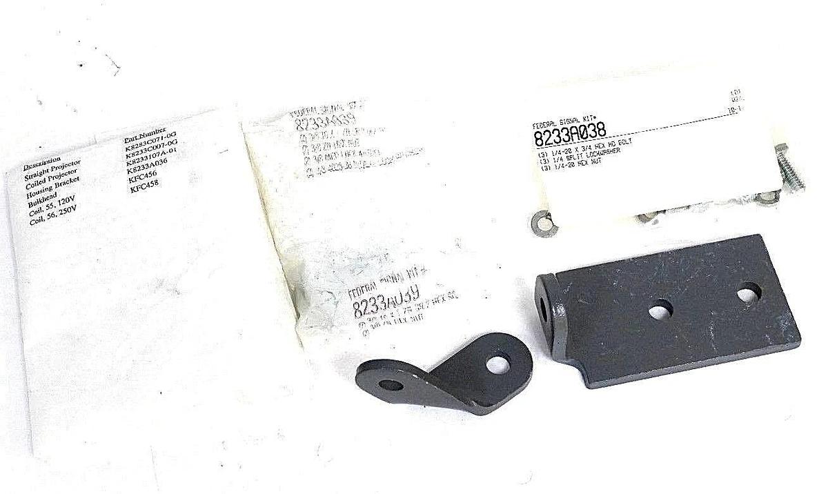 NEW FEDERAL SIGNAL 8233A038, 8233A039 RESONATING HORN MOUNTING KIT
