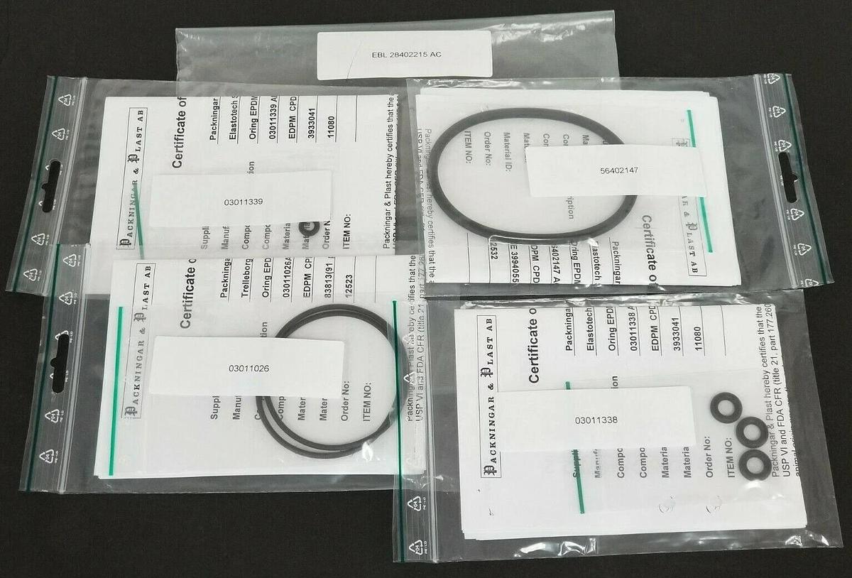 Used NEW GE HEALTHCARE 28-4022-15 O-RING KIT BT 6mm & 3/8'' EPDM EBL 28402215 AC