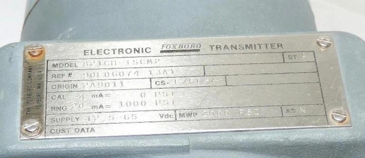 Used FOXBORO 821GH-ISCM2 ELECTRONIC TRANSMITTER W/ D0139GLCM/821GH, D0139GL