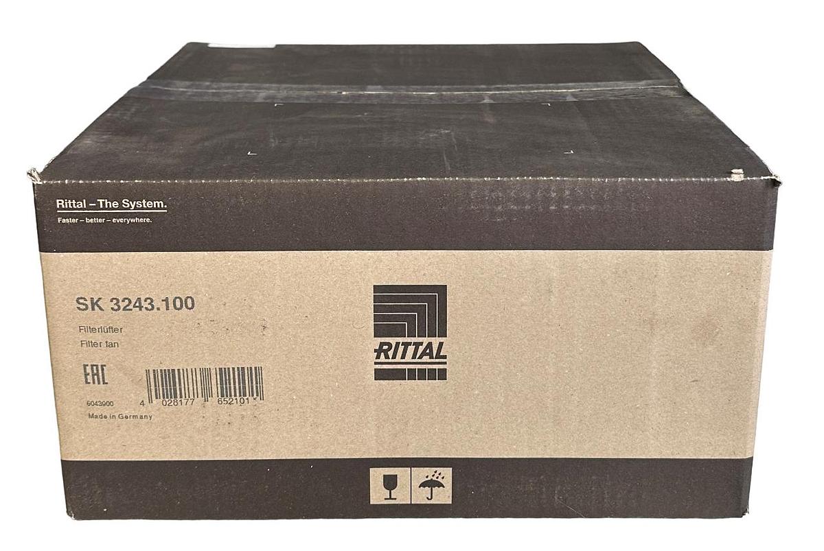 NEW SEALED RITTAL SK3243.100 / SK3243100 FILTER FAN 353CFM 230V 50/60Hz