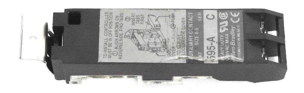Used ALLEN-BRADLEY 595-A AUXILIARY CONTACT 595A SER. C