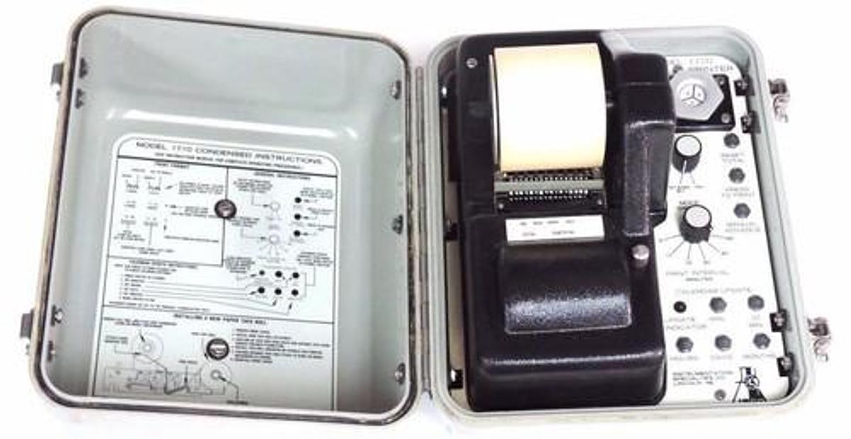 Used ISCO MODEL 1710 FLOW METER PRINTER 12VDC 1ASB PULSE