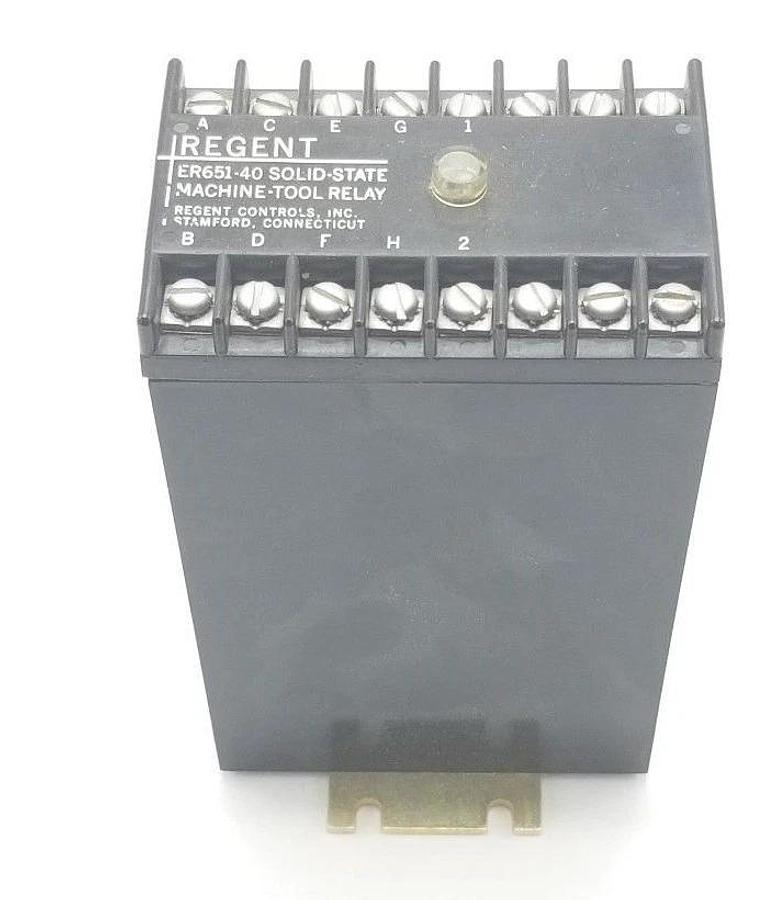 Used REGENT ER651-40 SOLID-STATE MACHINE-TOOL RELAY ER65140