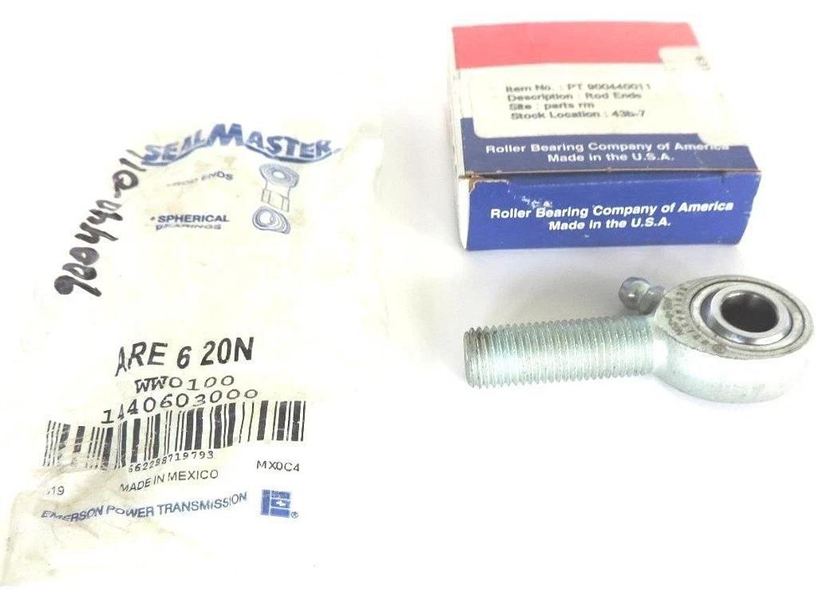 Used NIB SPHERCO SEAL MASTER ARE 6 20N ROD END BEARING ARE620N
