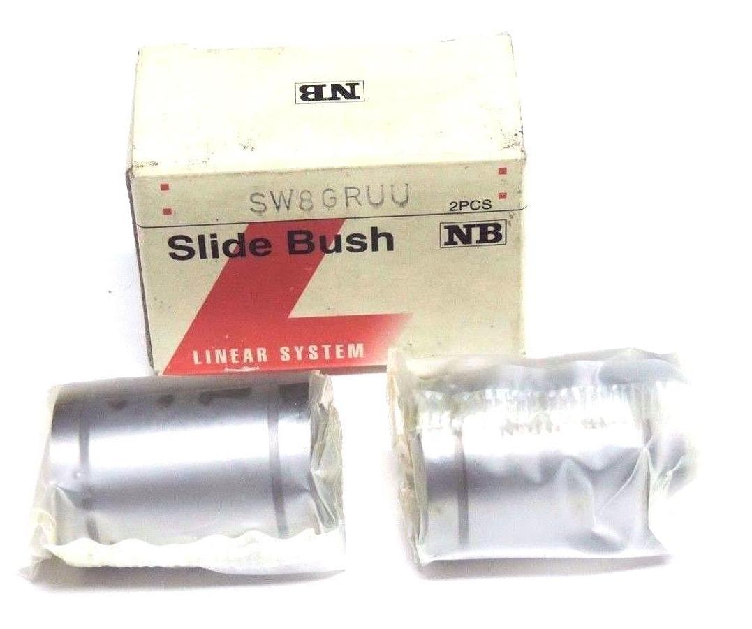 Used BOX OF 2 NIB NB NIPPON SW8GRUU LINEAR SLIDE BUSHINGS 040419