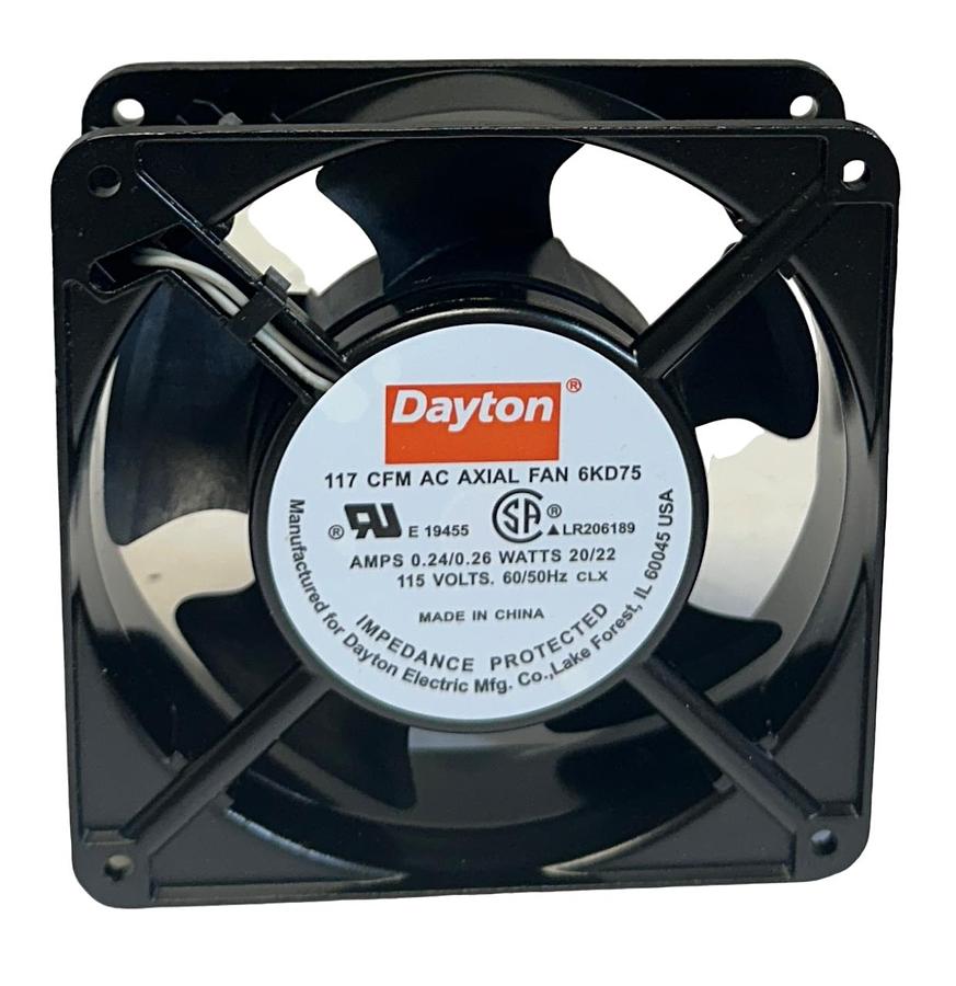 Used 4 DAYTON 6KD75 AC AXIAL FANS BALL BEARINGS 115V 117CFM NSMP