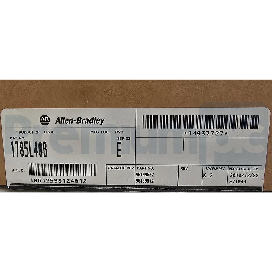 Used ALLEN BRADLEY 1785-L40B/E ENHANCED PLC-5/40 CONTROLLER F/W REV K.2 MFD 2010 NSMP