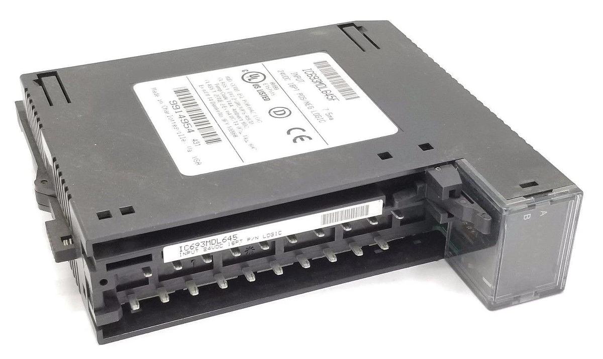 Used GE FANUC IC693MDL645F INPUT MODULE 24VDC 16PT POS/NEG LOGIC W/O WIRING TERMINAL
