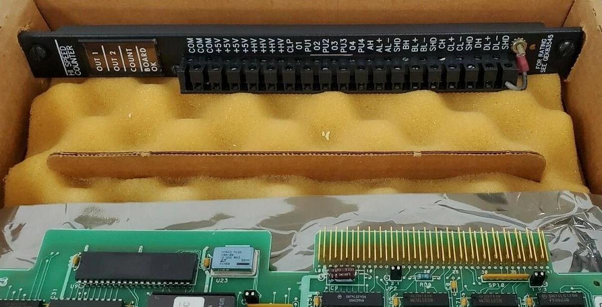 Used GE FANUC IC600BF827K HI SPEED COUNTER MODULE 44A717584-G01 (DAMAGED)