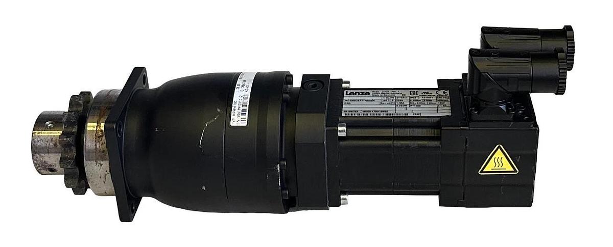 Used LENZE MCS06C41-RS0B0 / 16108762 SERVO MOTOR W/ VOGEL MPRN 100 / 304168 GEARBOX