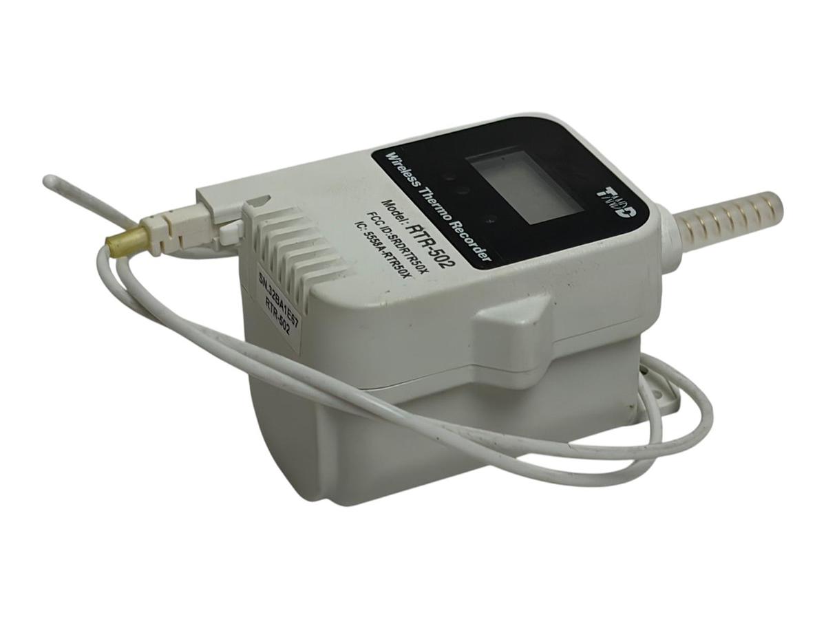 Used T&D RTR-502 Wireless Temp Data Logger RTR-500B1 Battery Adaptor with Battery