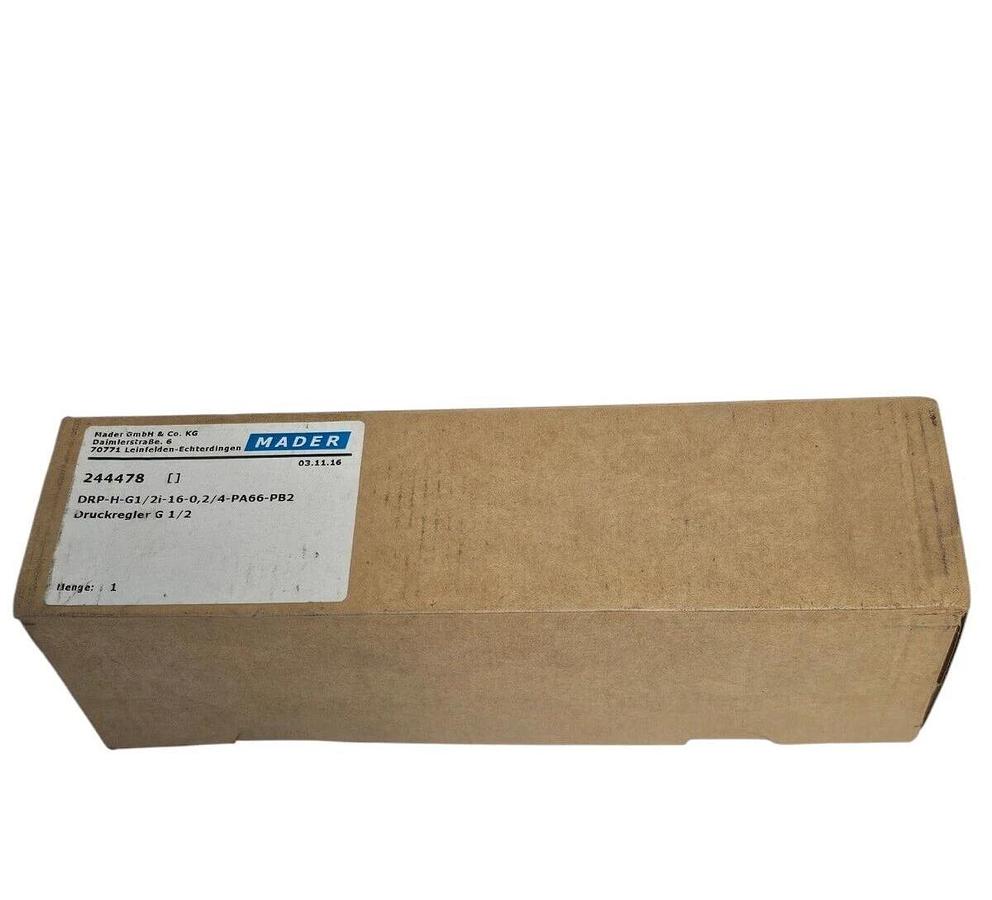 NIB MADER 244478 REGULATOR DRP-H-G1/2I-16-0,2/4-PA66-PB2
