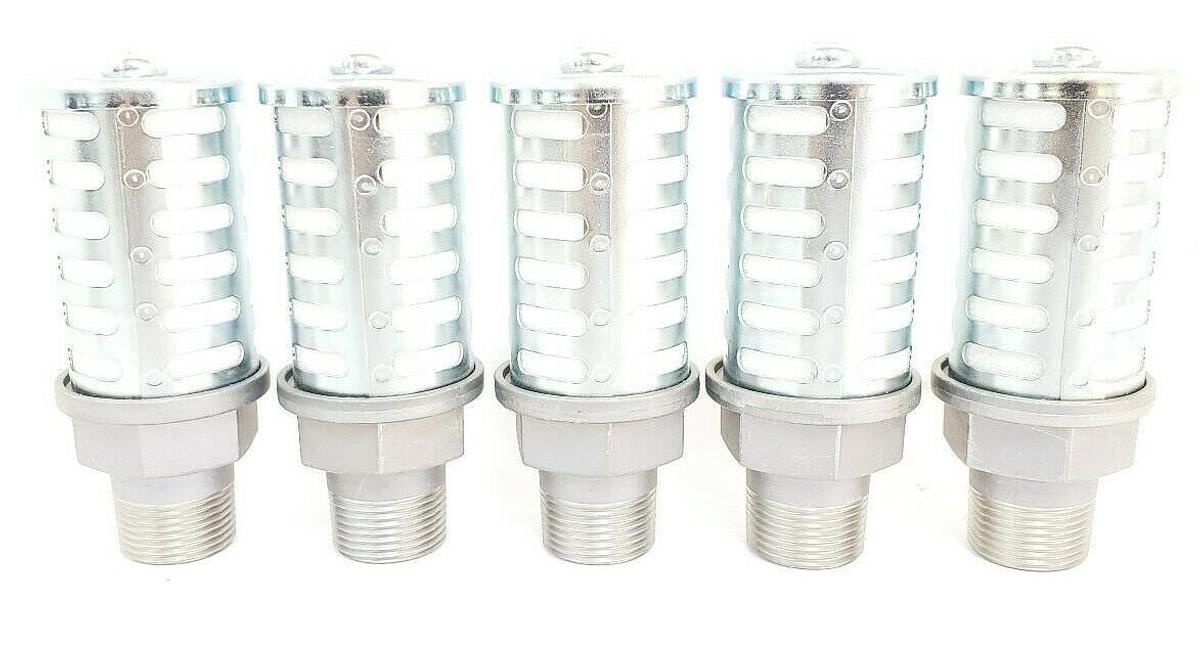 LOT OF 5 NEW SMC AN500-06 AN SILENCERS AN 3/4INCH STANDARD (PT)