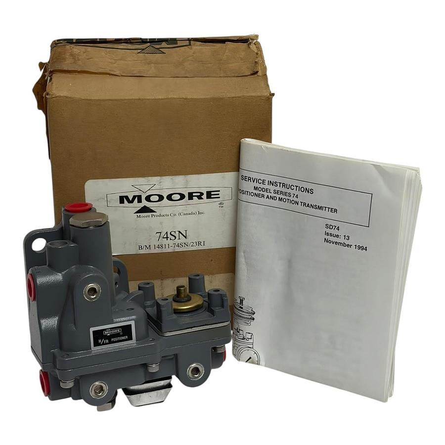 Used Moore 74SN Valve Positioner 14811-74SN/23RI Motion Transmitter New Surplus
