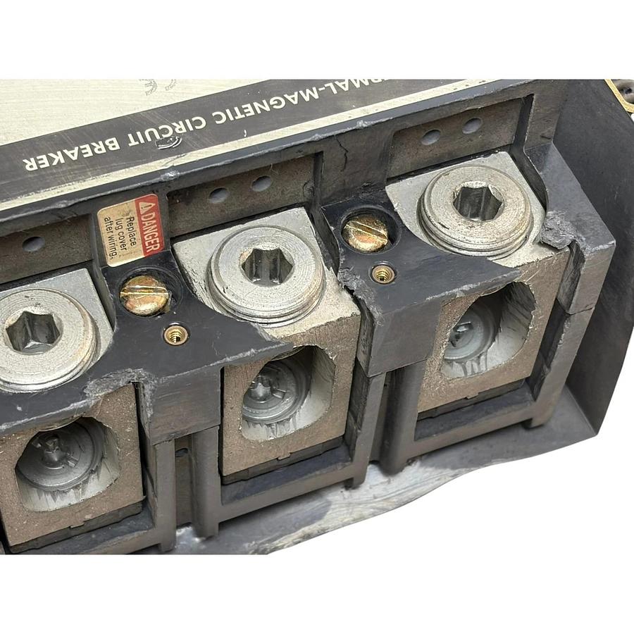 Used Square D LAL36350 350A 3 Pole Circuit Breaker with External Rotary Handle