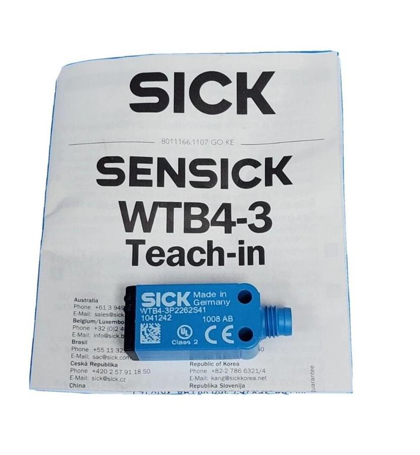 Used NIB SICK WTB4-3P2262S41 MINIATURE PHOTOELECTRIC SENSOR 1041242