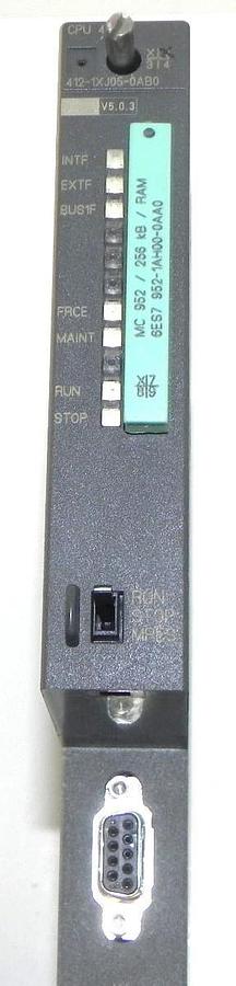 Used SIEMENS 6ES7-412-1XJ05-0AB0 MODULE CPU 412-1 SIMATIC S7 412-1XJ05-0AB0