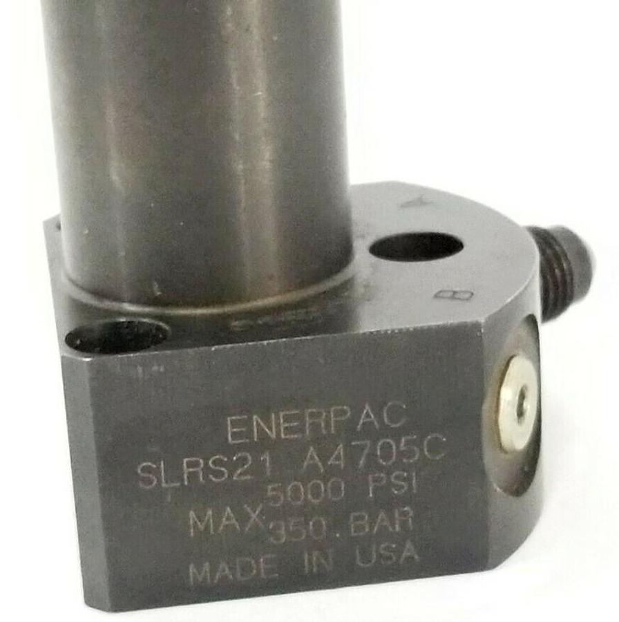 Used ENERPAC SLRS21 LOWER FLANGE SWING CYLINDER SLRS21 A4705C, 500 PSI, 350 BAR