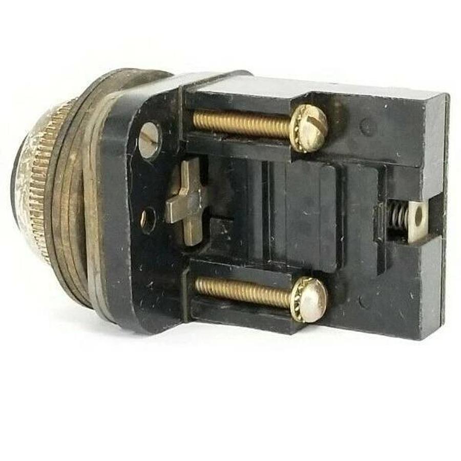 Used ALLEN BRADLEY 800T-B2A PUSHBUTTON 800TB2A BLACK 600V. AC MAX.