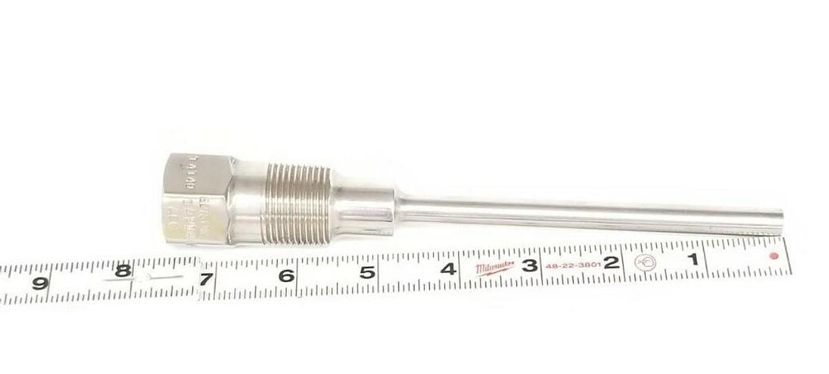 NEW EDISON 304 SS 14140 14214 05204 THREADED THERMOWELL 1-1/4'' IN. THREAD 20MM