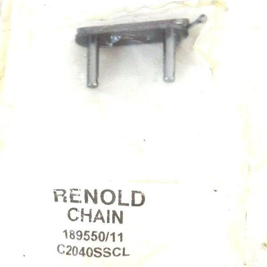 LOT OF 3 NEW RENOLD CHAIN 189550/11 LINKS C2040SSCL