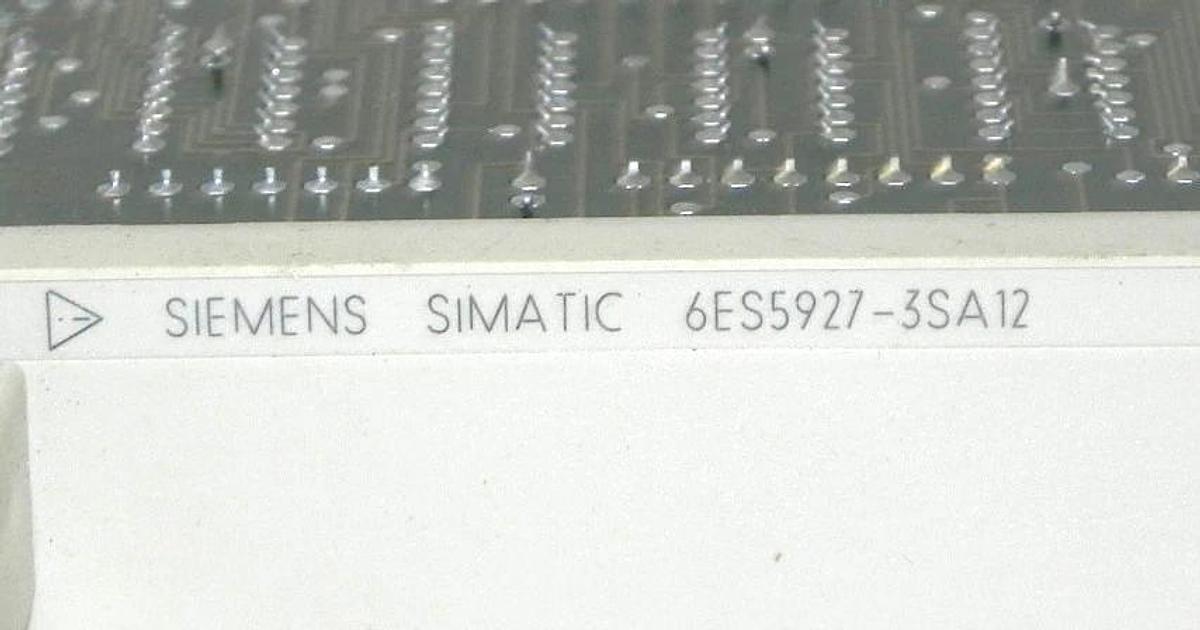 Used SIEMENS 6ES5-927-3SA12 CPU 927 BOARD 6ES59273SA12