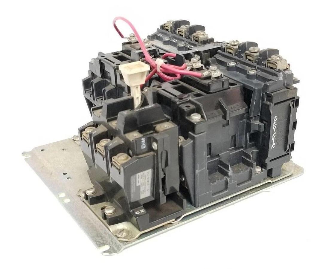 Used ALLEN BRADLEY 505-BOD STARTER SER. C SIZE 1 W/ (2) 595-AB SWITCHES & (2) CB236