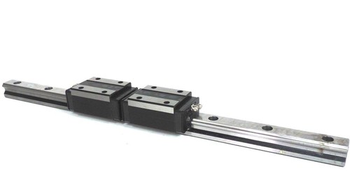 Used NEW THK HSR25R2SSC0 460L 18" LINEAR GUIDE SLIDE RAIL 2 BLOCK HSR25, HSR25R2SS