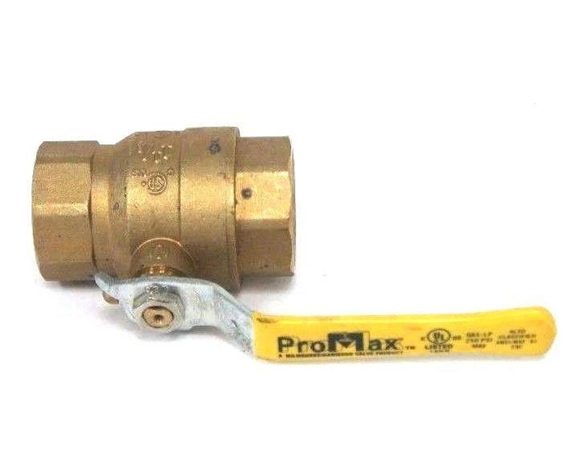 NEW PROMAX 1-1/4" BALL VALVES 600 WOG GAS -LP 250PSI MAX ANSI/NSF 61