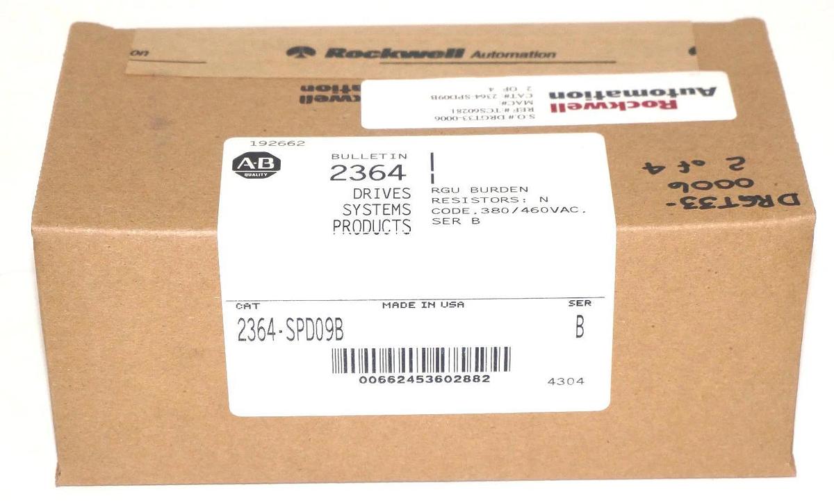 Used FACTORY SEALED ALLEN BRADLEY 2364-SPD09B KIT RGU BURDEN, RESISTORS: N SER. B