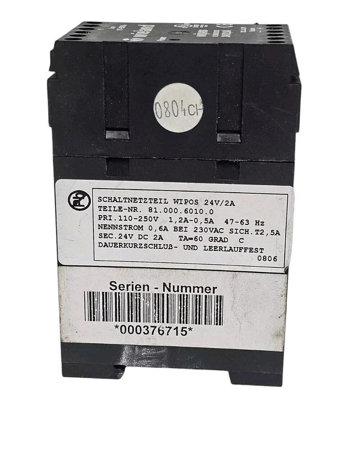 Used WIELAND 81.000.6010.0 POWER SUPPLY 2 AMP 24V