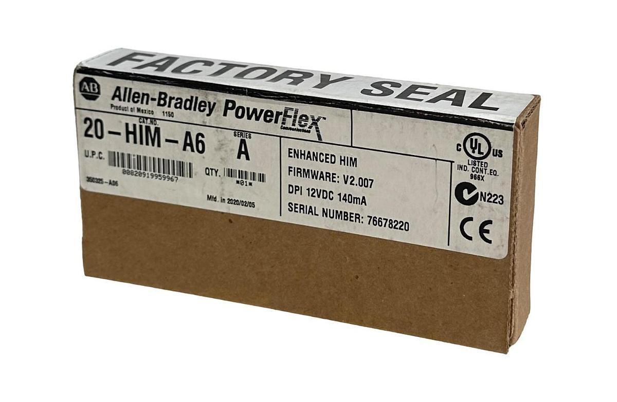 Used NEW SEALED ALLEN BRADLEY 20-HIM-A6 /A PowerFlex ENHANCED HIM 12VDC 140mA 20HIMA6