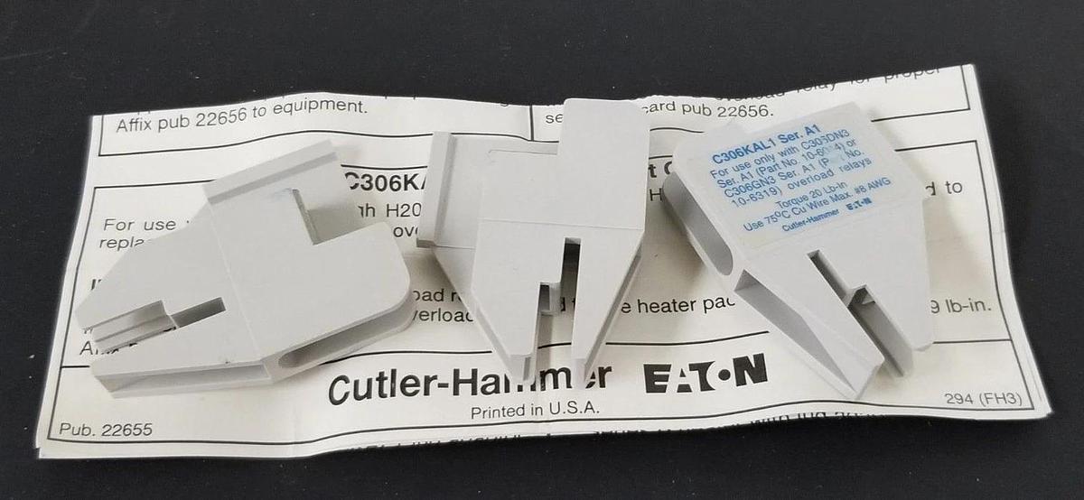 Used LOT OF 12 NIB CUTLER-HAMMER C306KAL1-3B LUG ADAPTOR ASSEMBLIES C306KAL13B