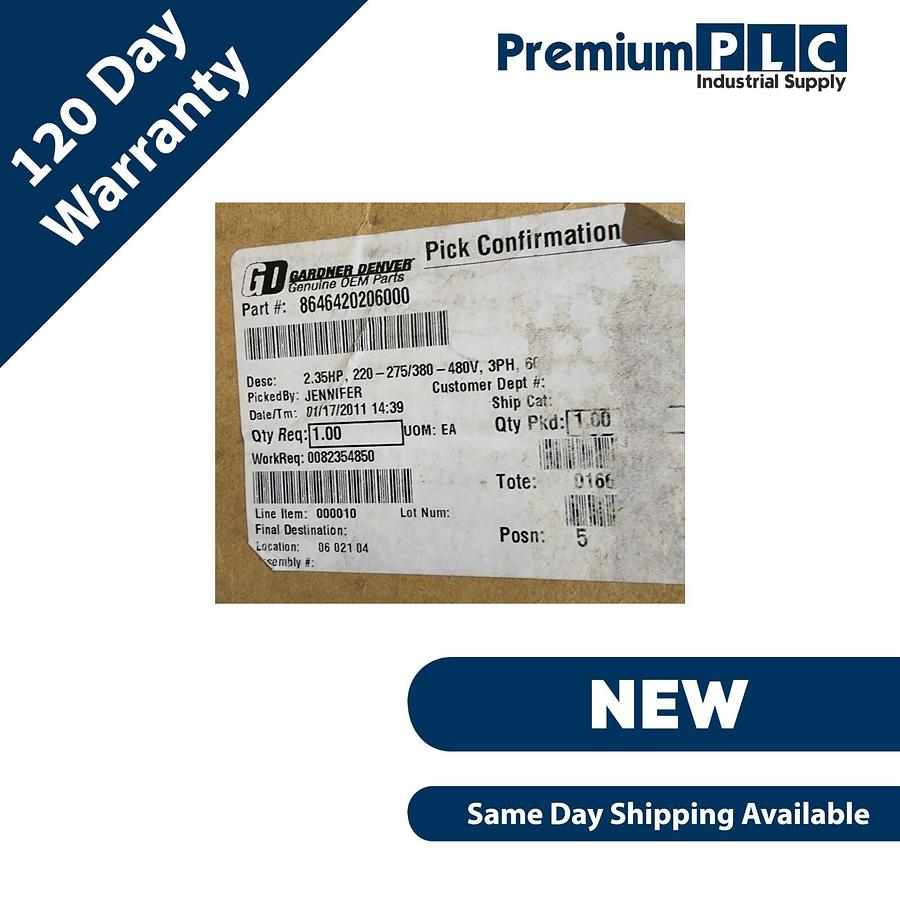 Used NEW GARDNER DENVER 2BH7420-0AH26-7 G-BH7 REGENERATIVE BLOWER 8646420206000
