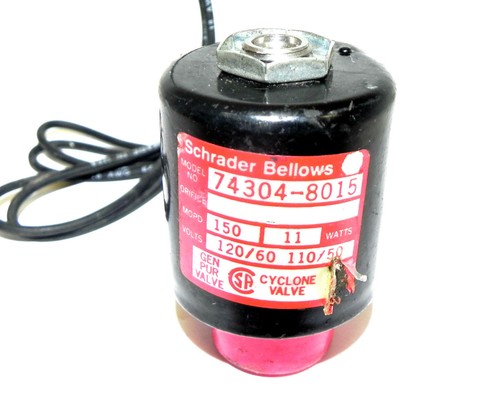 Used NEW SCHRADER BELLOWS 74304-8015 SOLENOID COIL