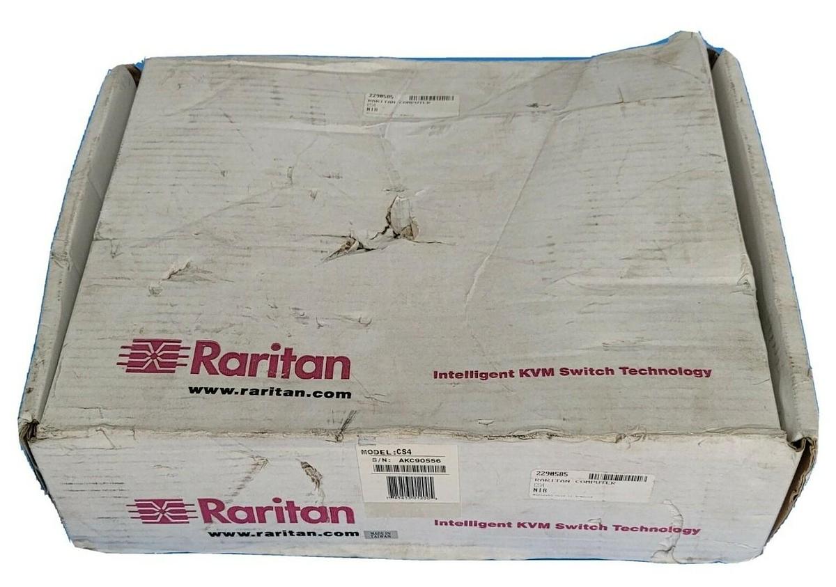 Used NIB RARITAN CS4 COMPUSWITCH 4-PORT 6V 600mA