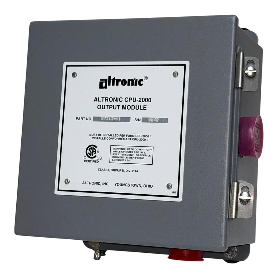 Used New Altronic CPU-2000 16-Output Module 291116-1 Ignition Component Boxed