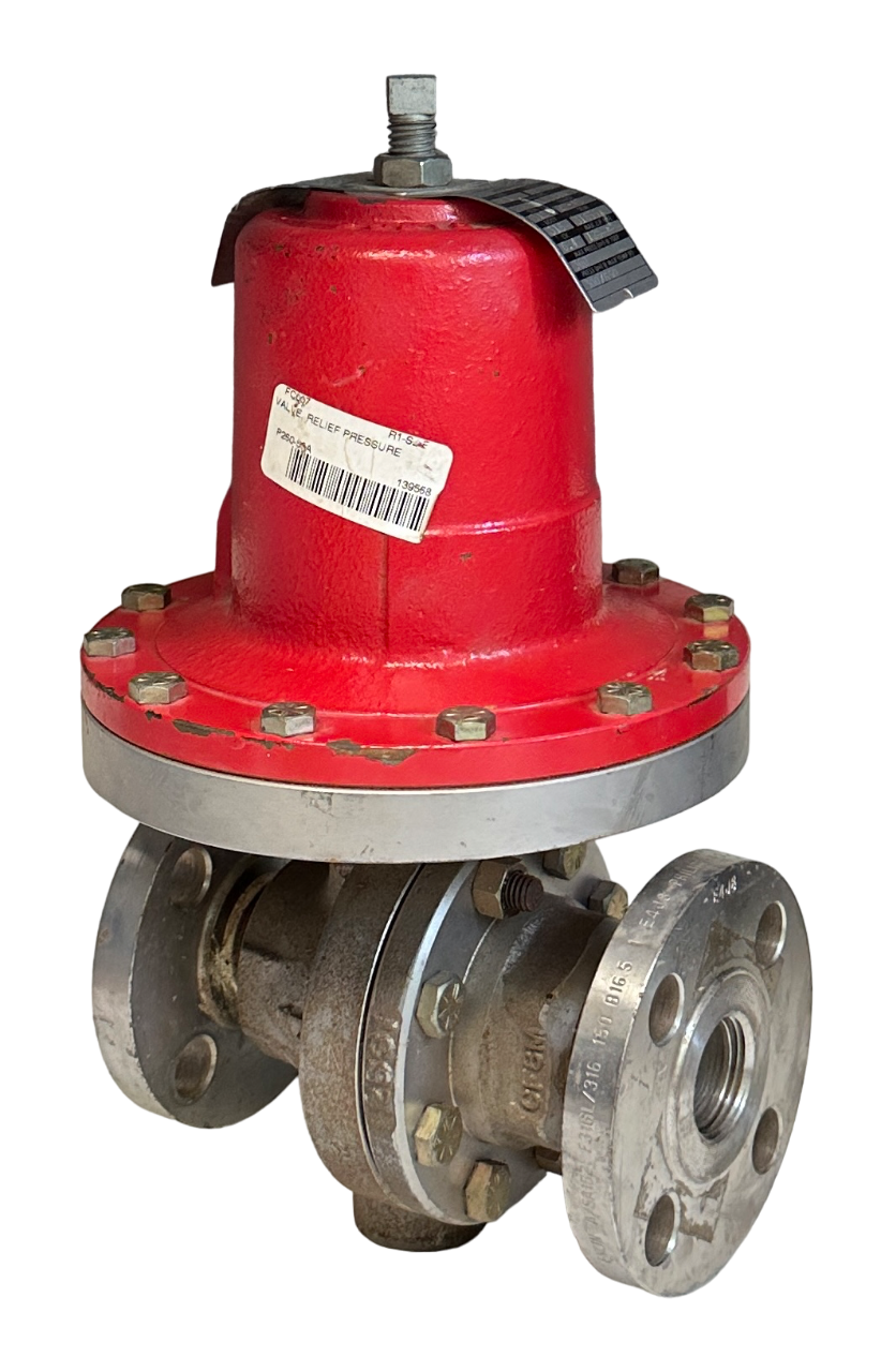 Used JORDAN VALVE MODEL 60 SELF-OPERATED SLIDING GATE PRESSURE REGULATOR SIZE 1 NSNP